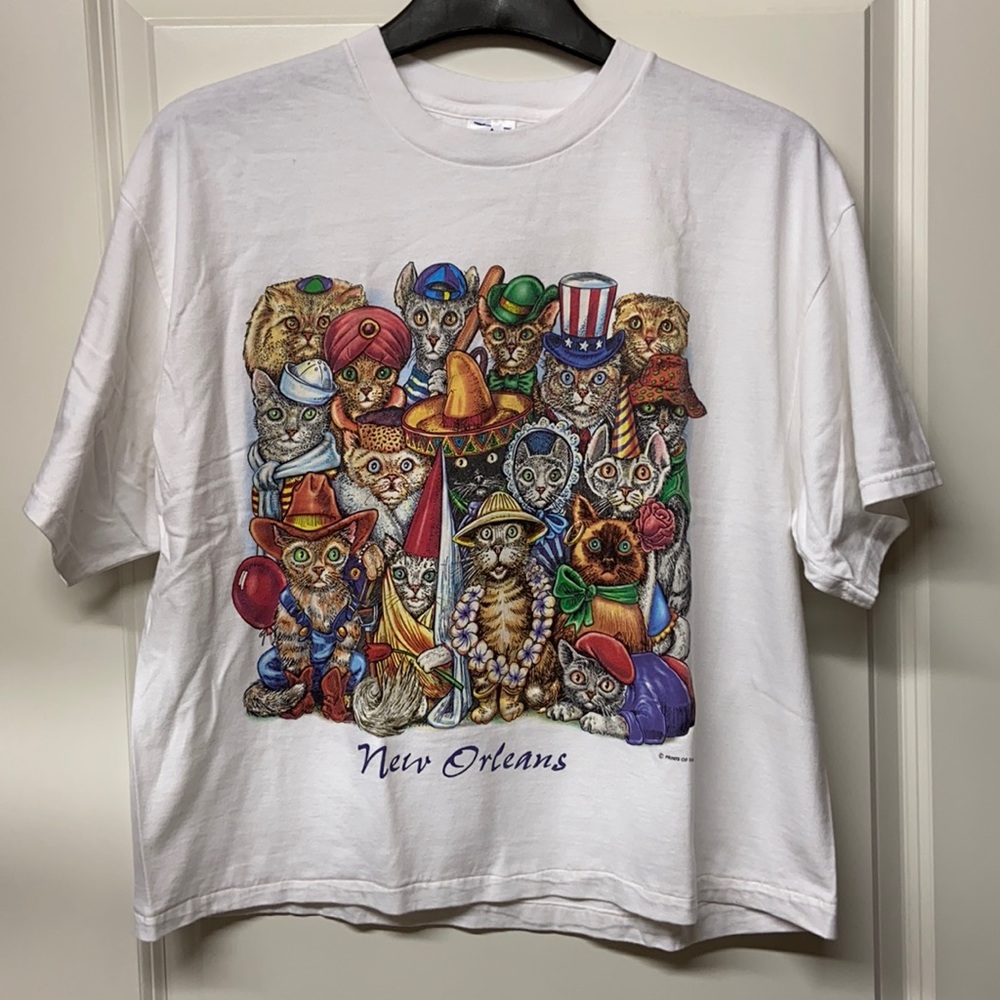 Vintage New Orleans Prints of Tails Tee XL